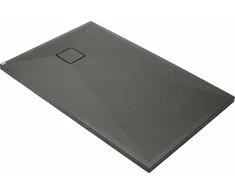 Stačiakampis granitinis dušo padėklas Deante Correo, Anthracite metallic, 140x90 cm