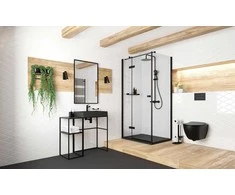 Granito stalviršiai Deante Correo 60x40 cm, CQR_TU6S, antracito metalo