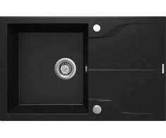Deante granitinė virtuvinė plautuvė Deante Andante Flush, ZQN_N11F, Nero