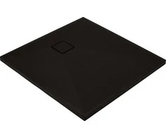 Kvadratinis granitinis dušo padėklas Deante Correo, Nero, 90x90 cm