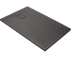 Stačiakampis granitinis dušo padėklas Deante Correo, Anthracite metallic, 120x80 cm