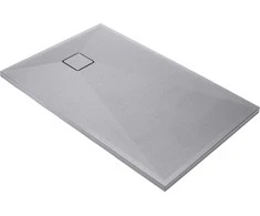 Stačiakampis granitinis dušo padėklas Deante Correo, Metallic pilkas, 100x90 cm