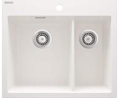 Deante granitinė virtuvinė plautuvė Deante Eridan, ZQE_A503, Alabaster