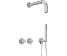 Potinkinis dušo komplektas Deante Silia NQS_F0XK, Brushed steel