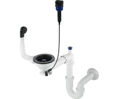 Sifonas granitinėms plautuvėms Deante Space-Saver ZXY_N972, Nero