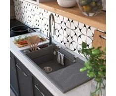 Deante virtuvės kempinės laikiklis plautuvėms, ZZM_010H, Brushed steel