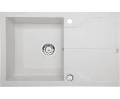 Deante granitinė virtuvinė plautuvė Deante Andante Flush, ZQN_A11F, Alabaster