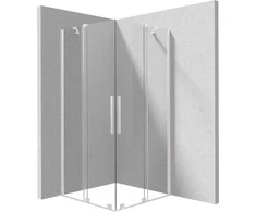 Kvadratinė dušo kabina Deante Prizma KPNAP09P09, 90x90 cm, Bianco