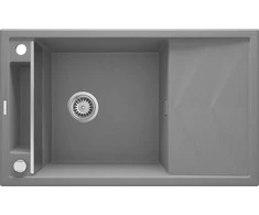 Deante granitinė virtuvinė plautuvė su magnetais Deante Magnetic ZRM S113, Metallic pilkas