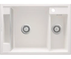 Deante granitinė virtuvinė plautuvė su magnetais Deante Magnetic ZRM A503, Alabaster