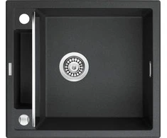 Deante granitinė virtuvinė plautuvė su magnetais Deante Magnetic ZRM G103, Metallic graphite