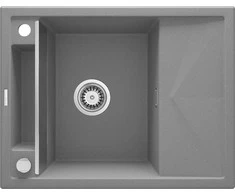 Deante granitinė virtuvinė plautuvė su magnetais Deante Magnetic ZRM S11A, Metallic pilkas