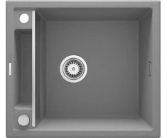 Deante granitinė virtuvinė plautuvė su magnetais Deante Magnetic ZRM S103, Metallic pilkas