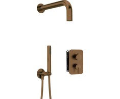 Potinkinis dušo komplektas Deante Silia+BOX, BXYZCQSM, Brushed Bronze