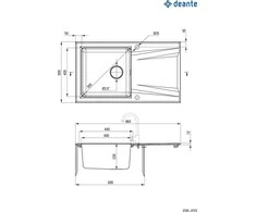 Plautuvė Deante Prime ZSR_A113