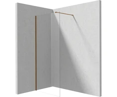 Walk-in dušo sienelė Deante Prizma, Brushed bronze, 110x195 cm