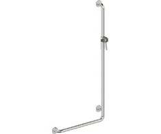 Deante Lehnen vonios kambario rankena su dušelio laikikliu, dešininė, 60/120 cm, Steel