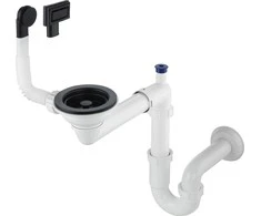 Sifonas granitinėms plautuvėms Deante Space-Saver ZXY_N949, Nero