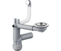 Sifonas granitinėms plautuvėms Deante Space-Saver Lux ZXY_9917, Steel