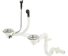 Sifonas granitinėms plautuvėms Deante Space-Saver ZXY_9973, Steel
