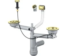 Sifonas plautuvėms Deante Space-Saver Lux ZXY_Z912, Auksinis