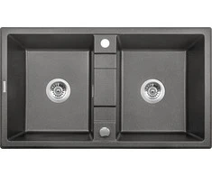 Deante granitinė virtuvinė plautuvė Deante Eridan, ZQE_T203, Anthracite