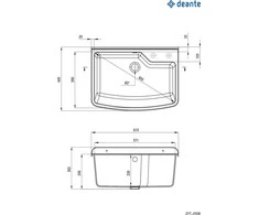 Ūkinė plautuvė Deante Garden, ZYT_310B, Pilkas