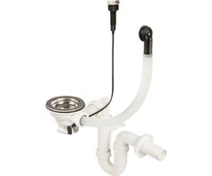 Sifonas granitinėms plautuvėms Deante Space-Saver ZXY_9972, Steel