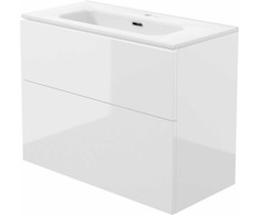 Deante Prizma spintelė su praustuvu, 80x60x38.5 cm, Baltas gloss (ST6U8U6U8M)