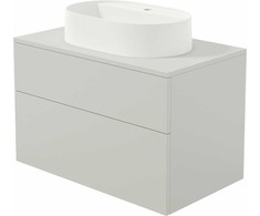 Deante Prizma spintelė su granitiniu praustuvu, 80x52x47 cm + 55x35 cm, Cashmere + Alabaster (SDKB8SAU6B)