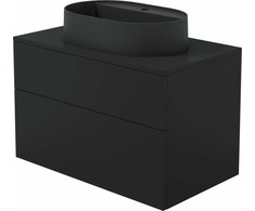 Deante Prizma spintelė su granitiniu praustuvu, 80x52x47 cm + 55x35 cm, Nero (SDNB8SNU6B)