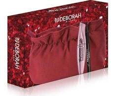 Set Deborah: 24H Extra Gel Pieštukas Akių apvadas Juodas 1.5 g + My Power Atsparus vandeniui Volumizing Blakstienų tušas Juodas, 14 ml