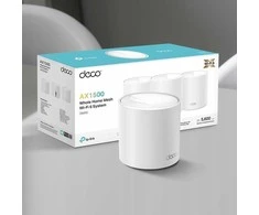TP-Link Wi-Fi Maršrutizatorius Deco X1500 AC1900 (3pcs), 1500Mbps, LAN/WAN, 802.11ac, Wi-Fi 6, Baltas EU
