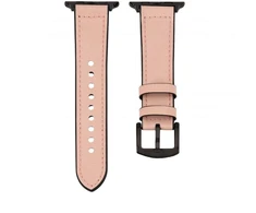 „Decoded“ išmaniojo laikrodžio priedai „Siksniņa Connect Watch 42/44/45 mm“ silikoninis dirželis su odiniu dirželiu (132 mm M/L) Rožinė smėlio spalvos (modelis: CONAPP42SPLP)