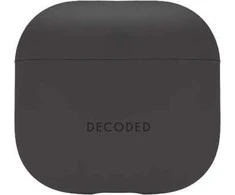 Dėklas Decoded Silicone Aircase - silikonowa obudowa ochronna do AirPods 4 gen. charcoal
