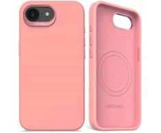 Dėklas „Decoded“ silikoninis galinis dangtelis su „MagSafe“, skirtas „iPhone 16e“ - Rožinė