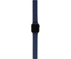 „Decoded“ silikoninis magnetinis tempimo dirželis LITE 38/40/41 mm, tamsiai mėlynas, bijūnų spalvos