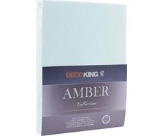 Paklodė DecoKing Amber 180-200x200+30 cm, spalva: šviesiai mėlyna