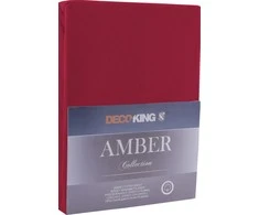 DecoKing Paklodė su guma 80–90×200+30 cm Amber