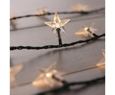 Elektrinė girlianda DecoKing LED Star, balta, 12.5 m
