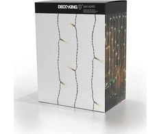 Elektrinė girlianda DecoKing LED, užuolaida, balta, 1x2 m