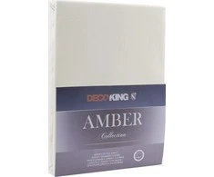 Paklodė DecoKing Amber Ekru, 220x200 cm, su guma