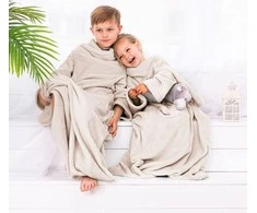DecoKing Antklodė kreminės spalvos LAZYKIDS 90×105 cm