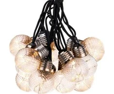 Elektrinė girlianda DecoKing Crystalball LED, 10 vnt.