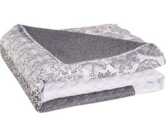 Dvipusė lovatiesė DecoKing ALHAMBRA 170x270 cm, pilkos/baltos spalvos