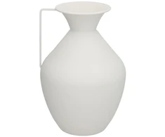 Vaza, baltas metalas, 15.5D x 36 x 24 cm, DECORLIFE