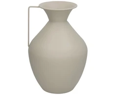Vaza, smėlio spalvos metalas, 15.5D x 36 x 24 cm, DECORLIFE