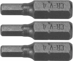Dedra Atsuktuvo antgaliai Hex H4x25mm 3vnt blisteris