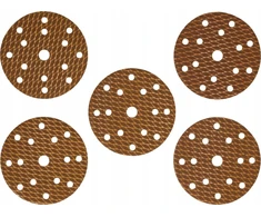 Dedra Tarczki Šlifavimo diskai su apsauga nuo užsikimšimo 150 mm, #100, su lipnia juosta, 5 vnt. rinkinys