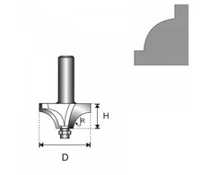 Dedra Freza mediui 6 D 225 H 9 R 476 mm